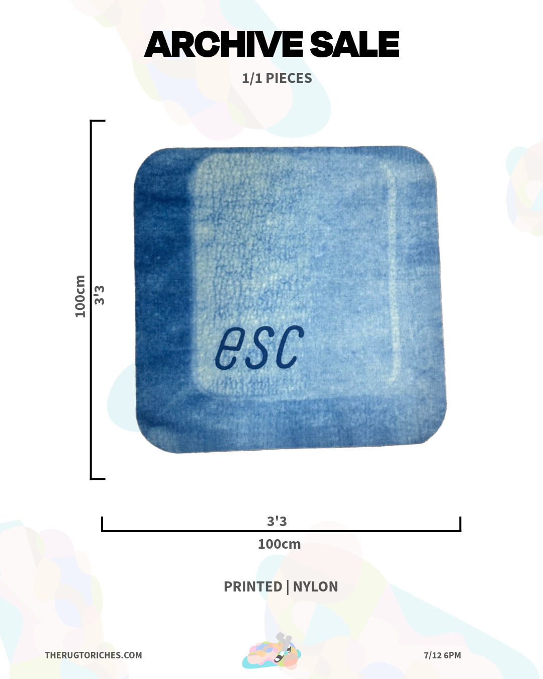 ‘ESC KEYBOARD’ PRINTED RUG