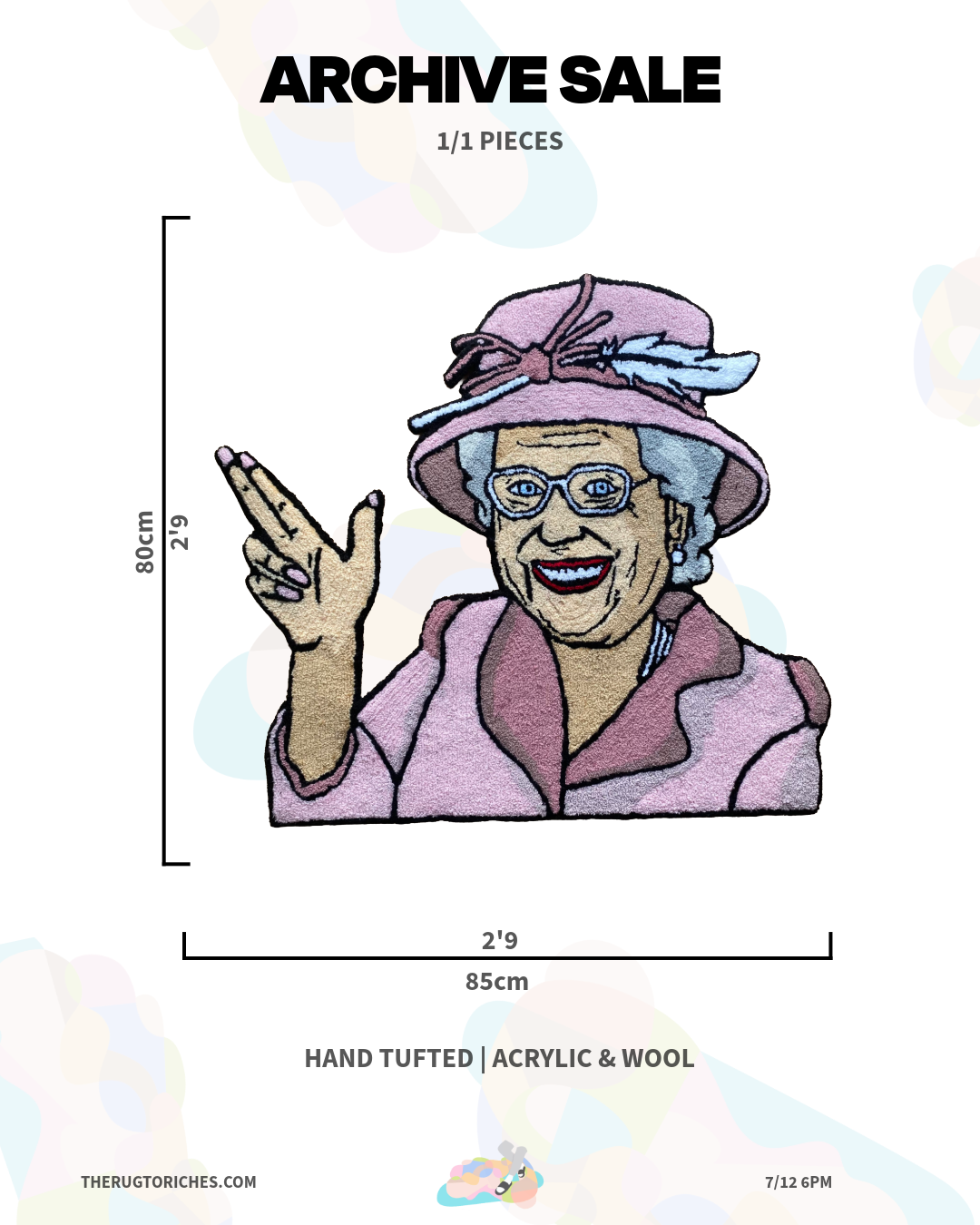 ‘QUEEN JUBILEE’ HANDTUFTED RUG