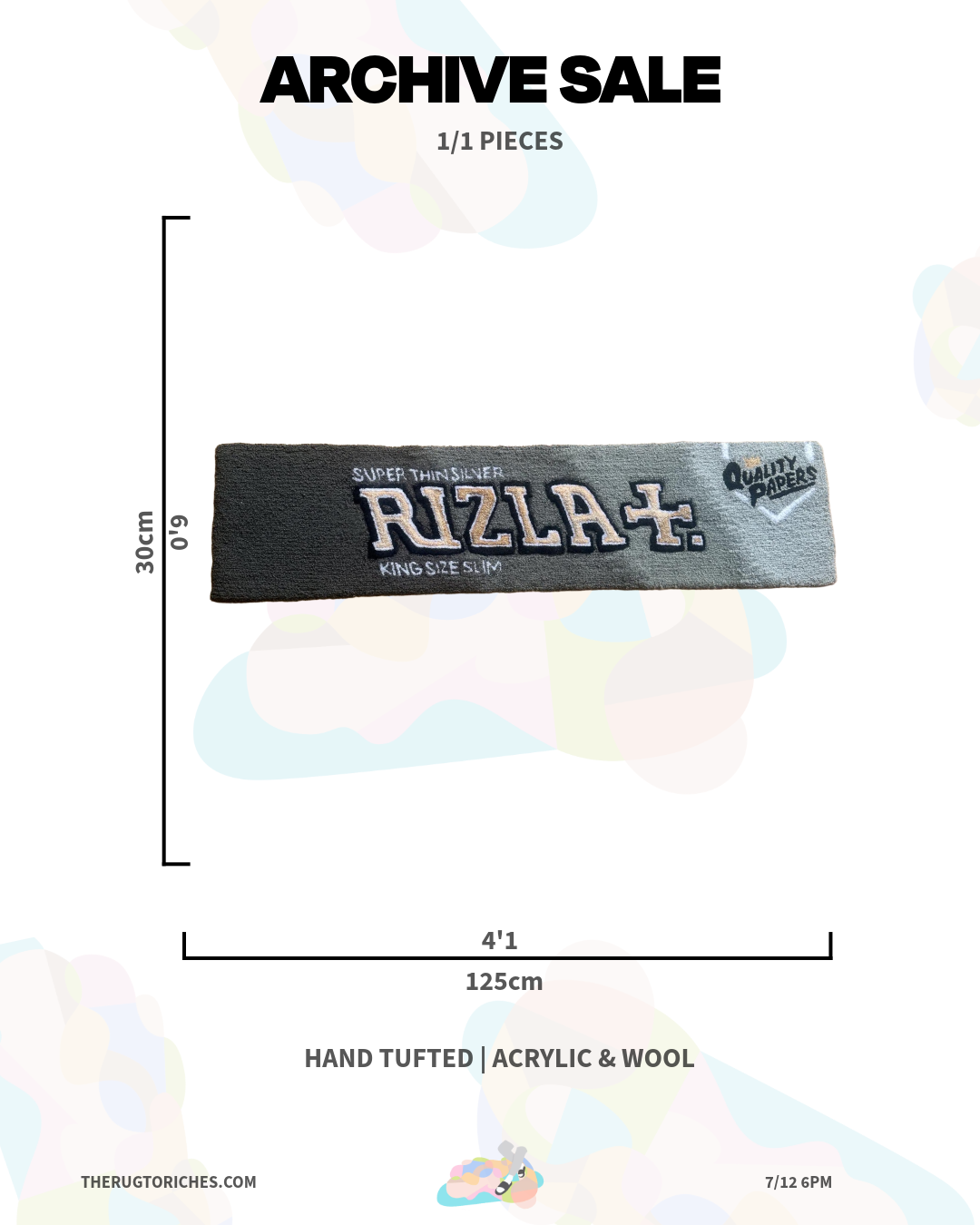 ‘RIZLA SILVERS’ HANDTUFTED RUG