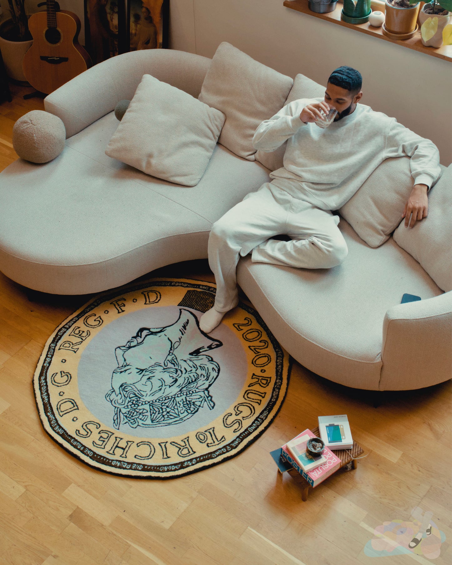 '5 YEAR ANNIVERSARY' HANDMADE RUG