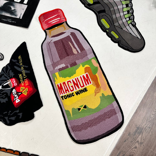 ‘MAGNUM BOTTLE ALTERNATIVE’ HANDTUFTED RUG