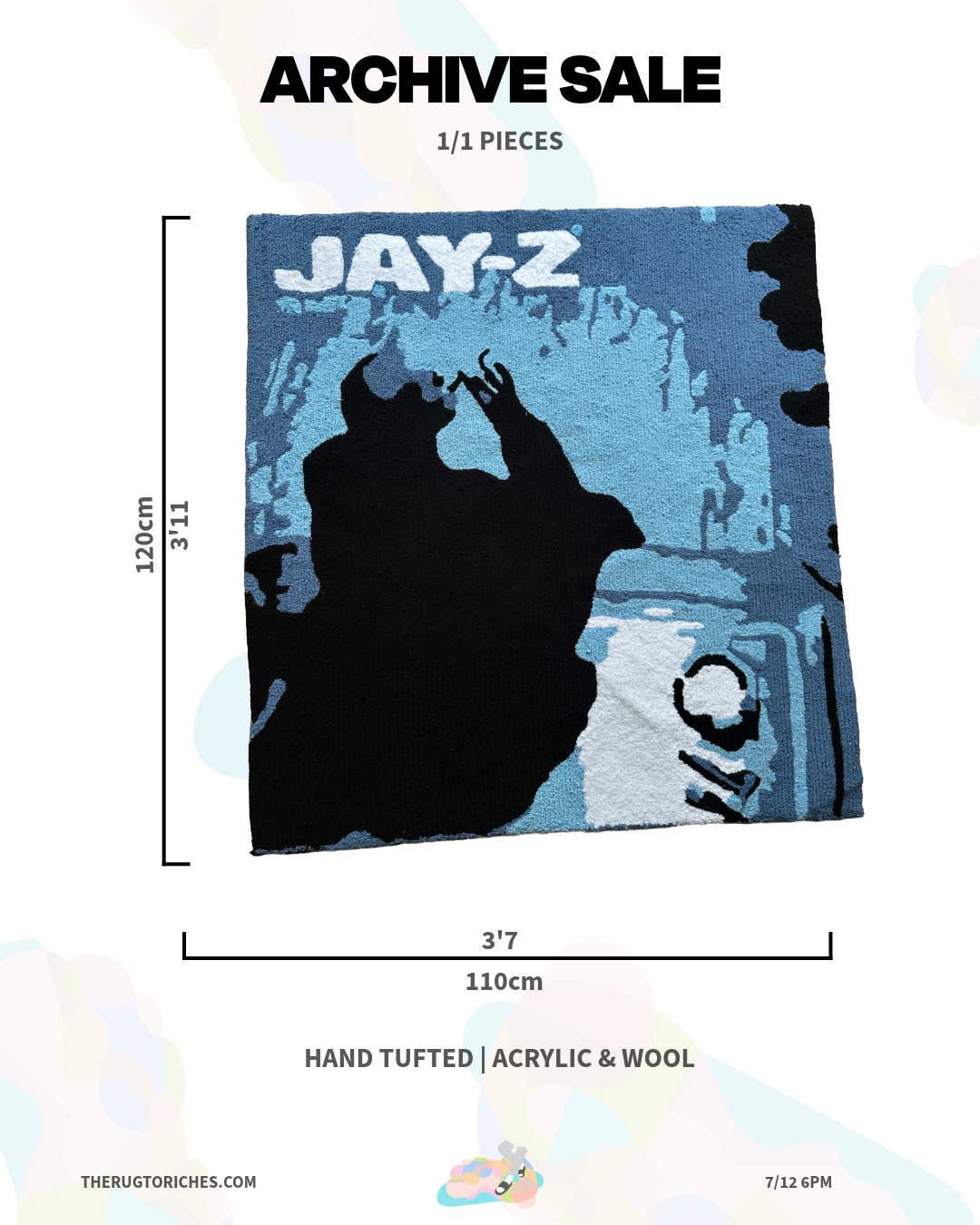 ‘JAY Z - THE BLUEPRINT’ HANDTUFTED RUG