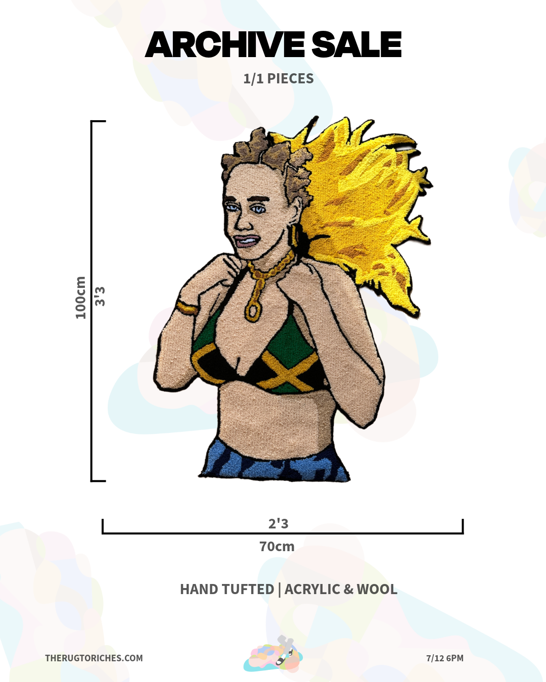 ‘ADELE @ CARNIVAL’ HANDTUFTED RUG