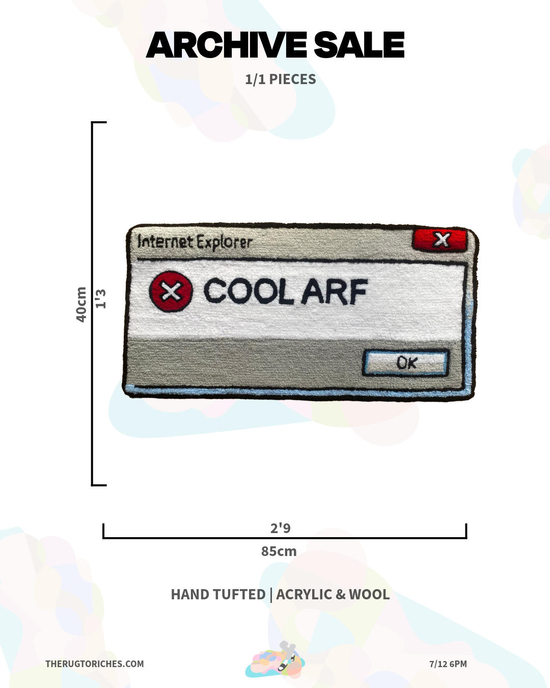 ‘COOL ARF’ HANDTUFTED RUG