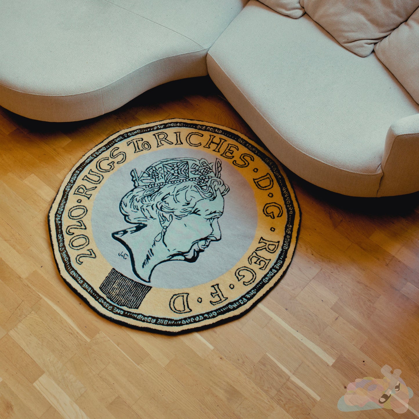 '5 YEAR ANNIVERSARY' HANDMADE RUG