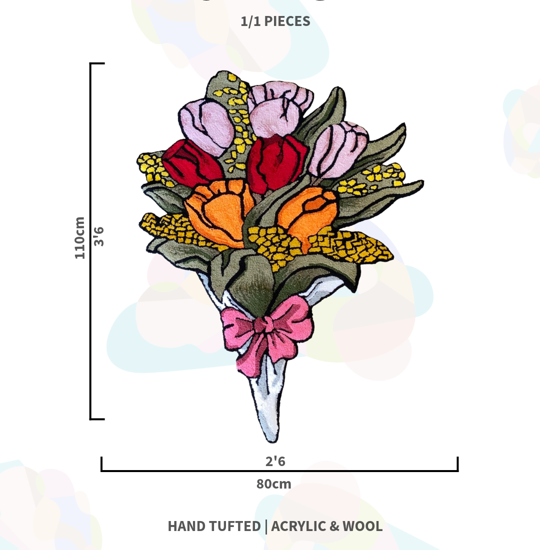 ‘FLOWER BOUQUET’ HANDTUFTED RUG