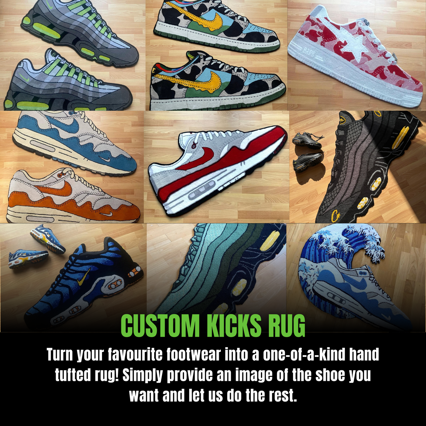 Custom Kicks Rug Order