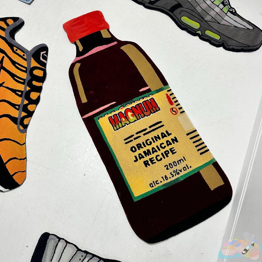 ‘MAGNUM BOTTLE’ HANDTUFTED RUG